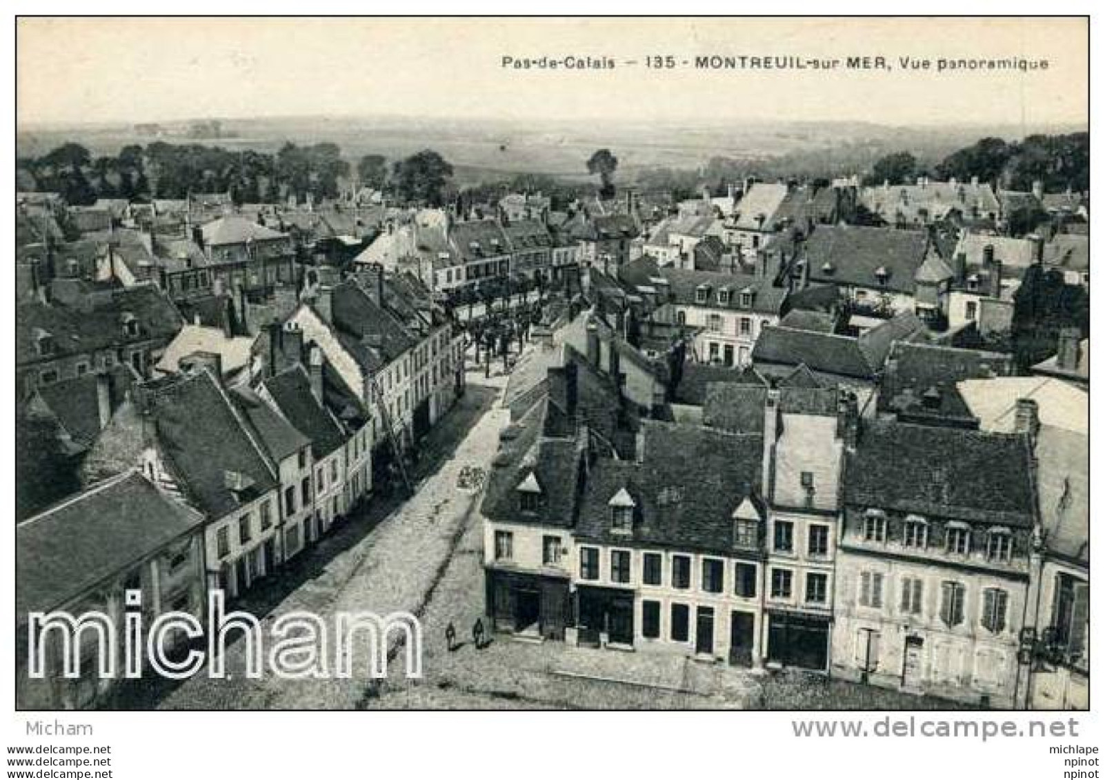 CPA   62  MONTREUIL SUR MER  VUE PANORAMIQUE  PARFAIT ETAT - Montreuil