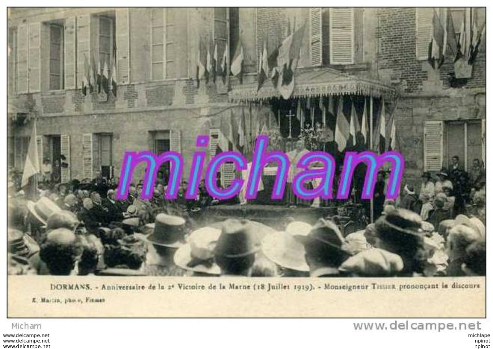 CPA   51 DORMANS  ANNIVERSAIRE  DE LA 2em VICTOIRE  DE LA MARNE TB ETAT - Dormans