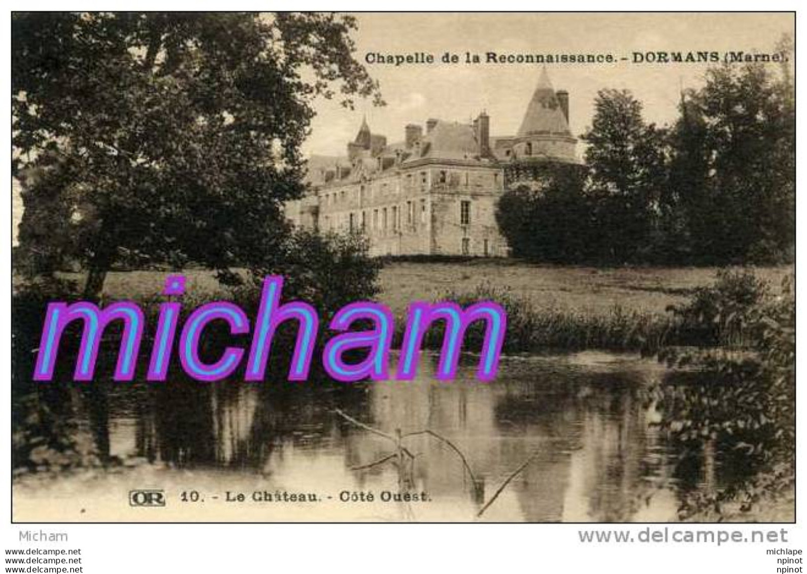 CPA   51 DORMANS  LE CHATEAU COTE OUEST - Dormans