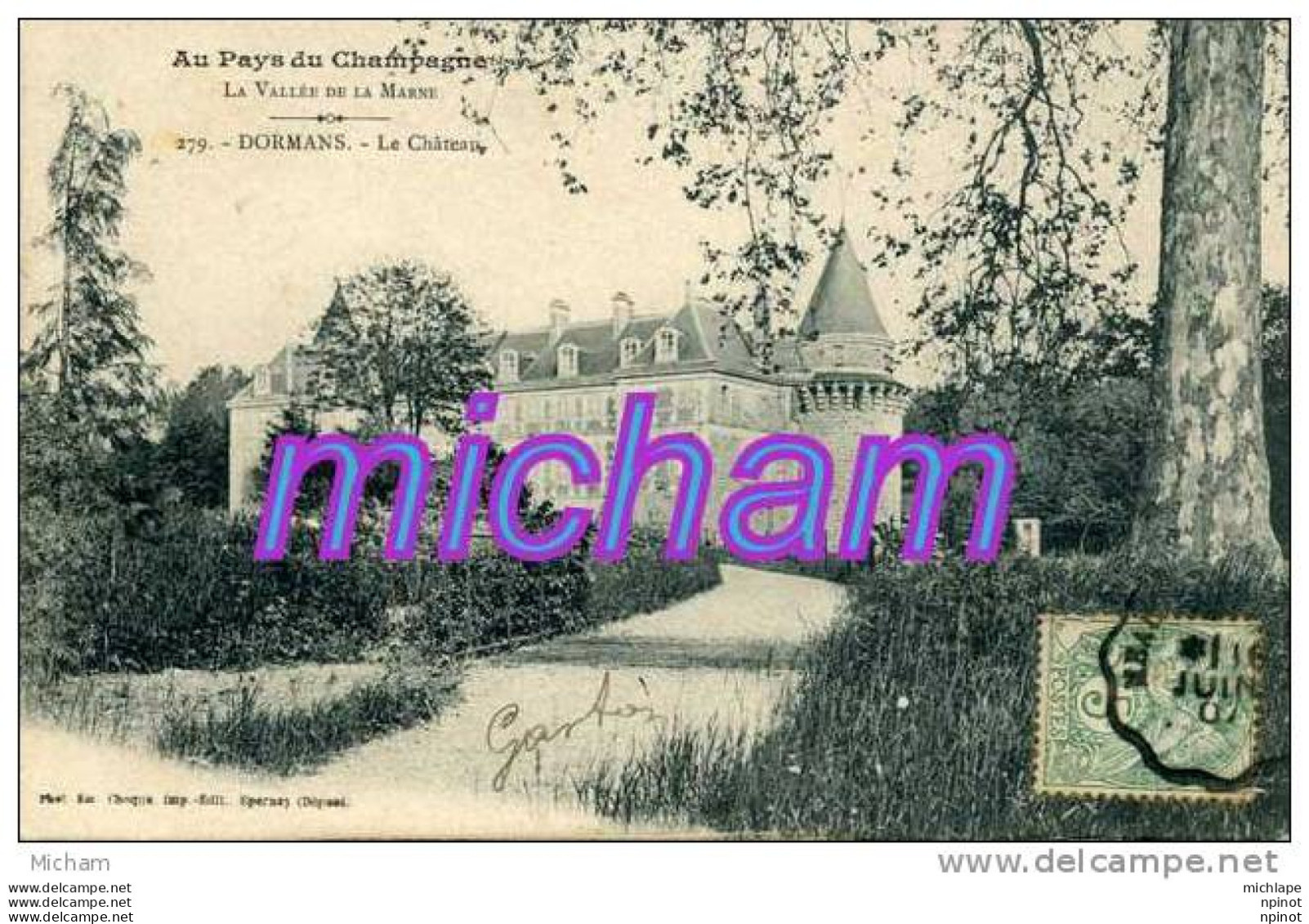 CPA   51 DORMANS  LE CHATEAU   TB ETAT - Dormans