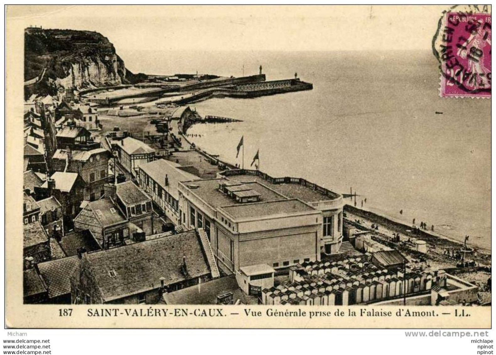 CPA 76  ST VALERY EN CAUX  VUE GENERALE    PARFAIT ETAT - Saint Valery En Caux