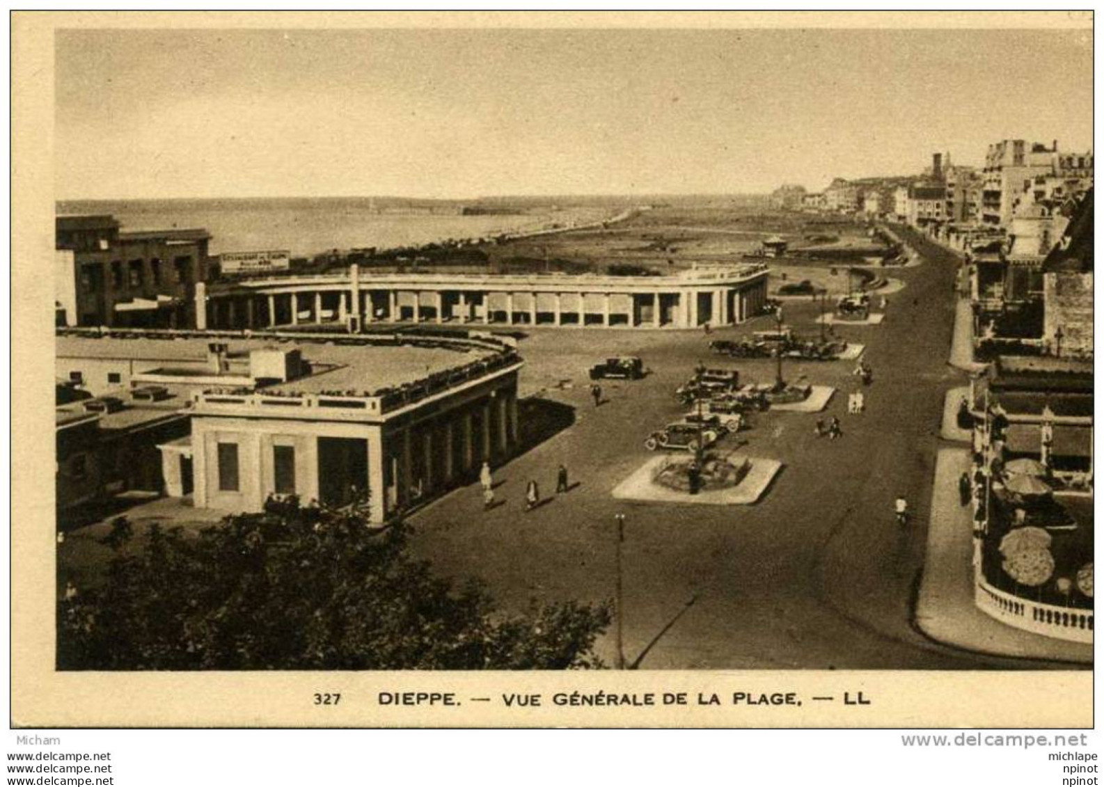 CPA 76  DIEPPE   VUE GENERALE DE LA PLAGE PARFAIT ETAT - Dieppe