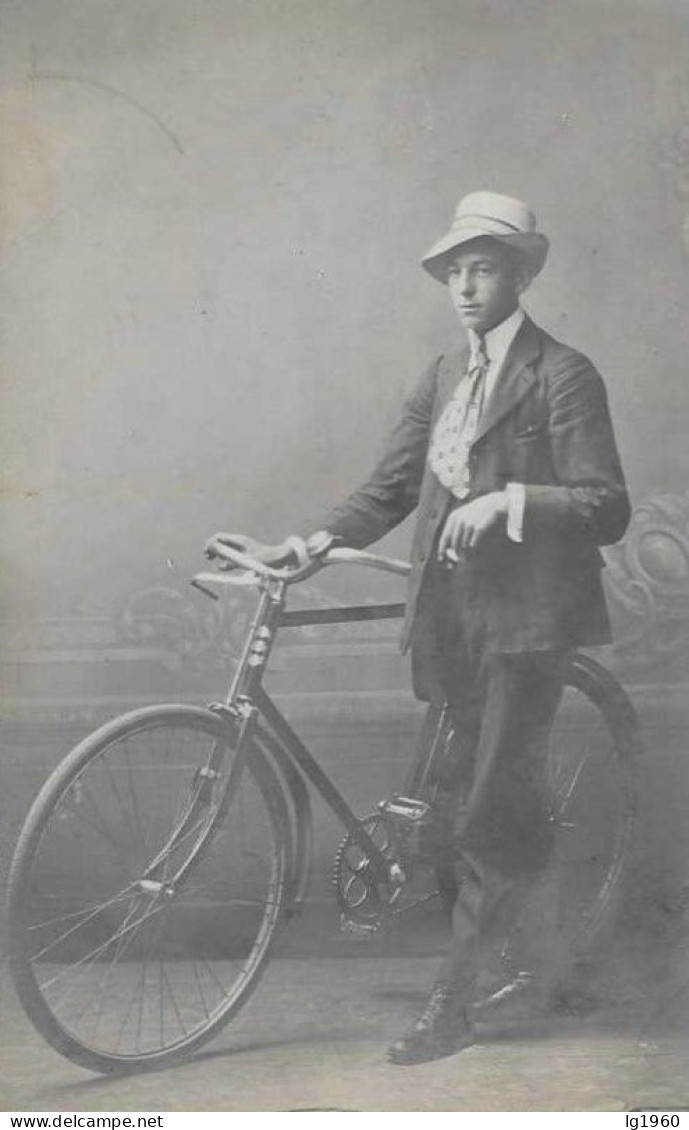 RD - Photocarte - Homme Et Bicyclette - Other & Unclassified