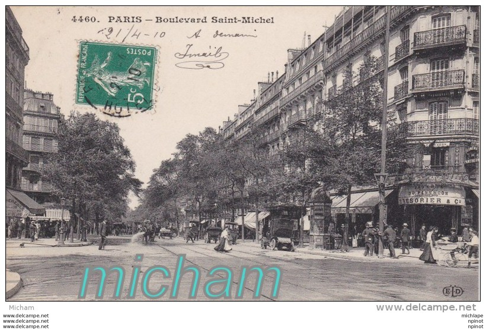 CPA 75 PARIS  5 Em   BOULEVARD  SAINT MICHEL TB ETAT - Paris (05)