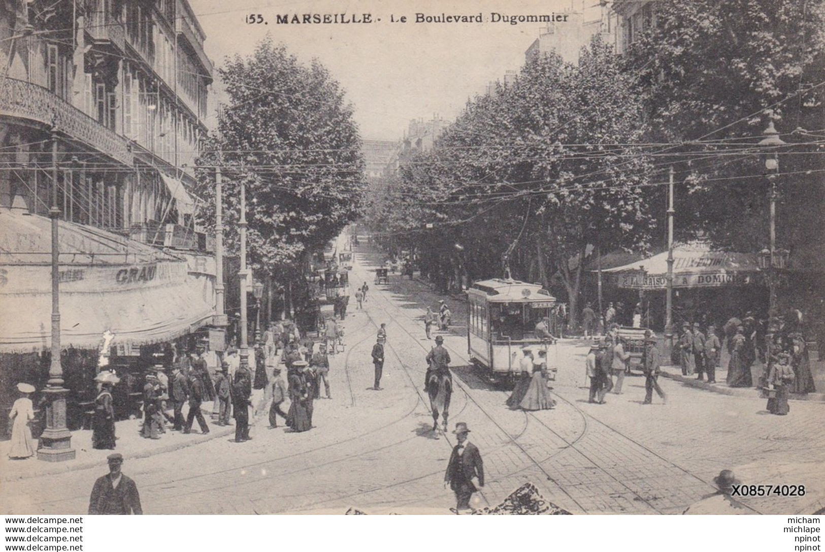 Cpa 13 Marseille  Boulevard Dugommier   Tres Bon Etat - Ohne Zuordnung