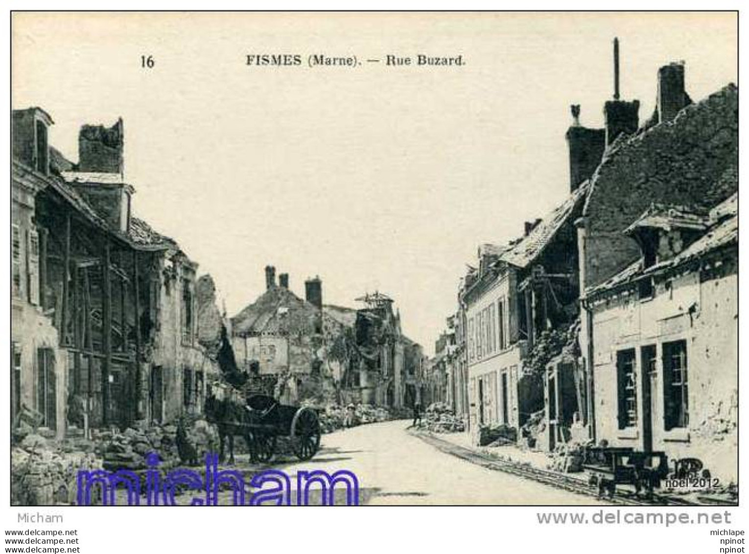 CPA 51 FISMES  RUE DU BUZARD ANIMATION    TB ETAT - Fismes