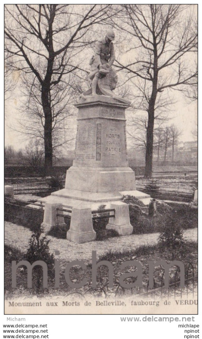 CPA 55 BELLEVILLE (VERDUN)  MONUMENT   TB ETAT - Verdun