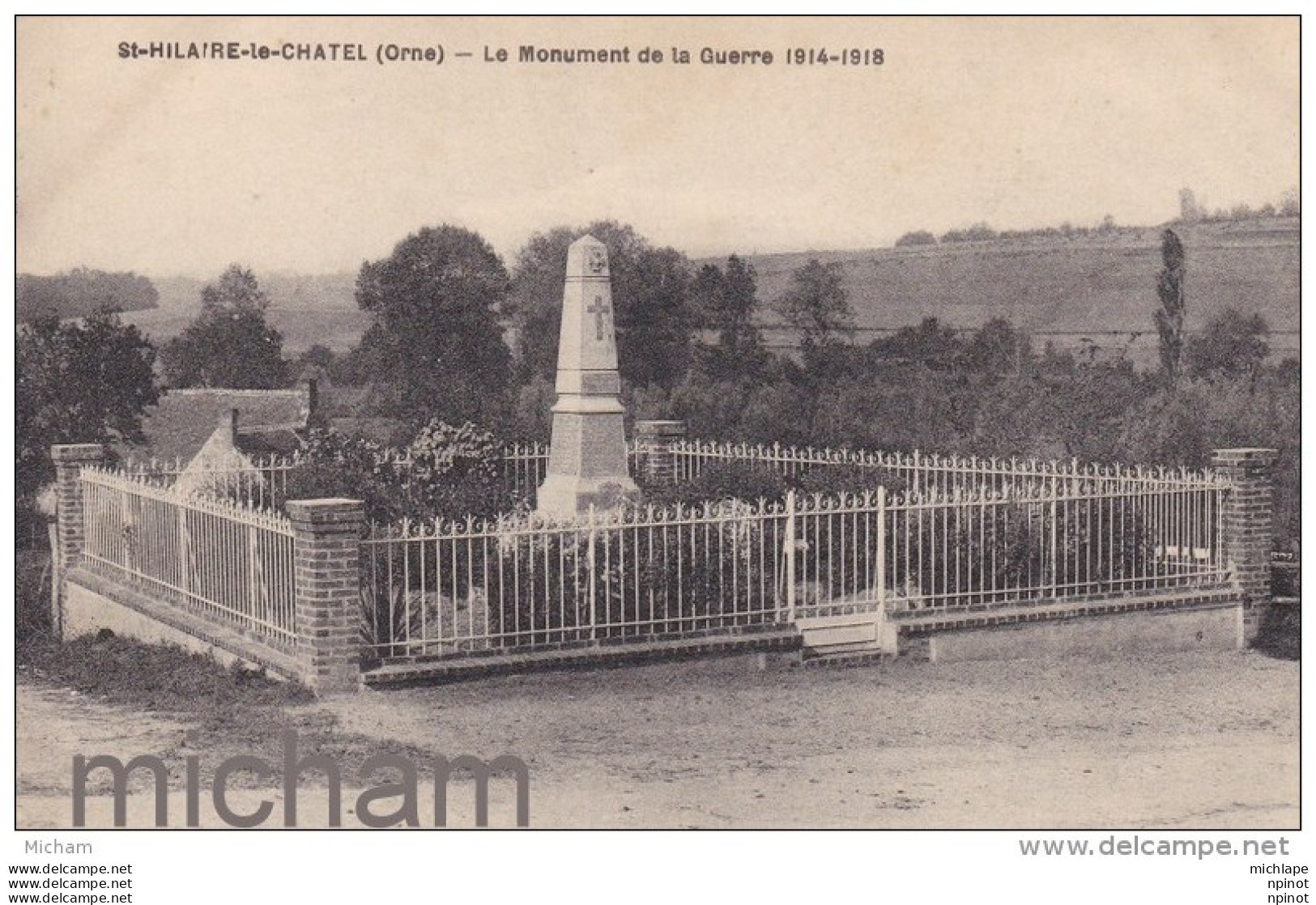 CPA 61  ST  HILAIRE  LE CHATEL MONUMENT  TB ETAT - Other & Unclassified