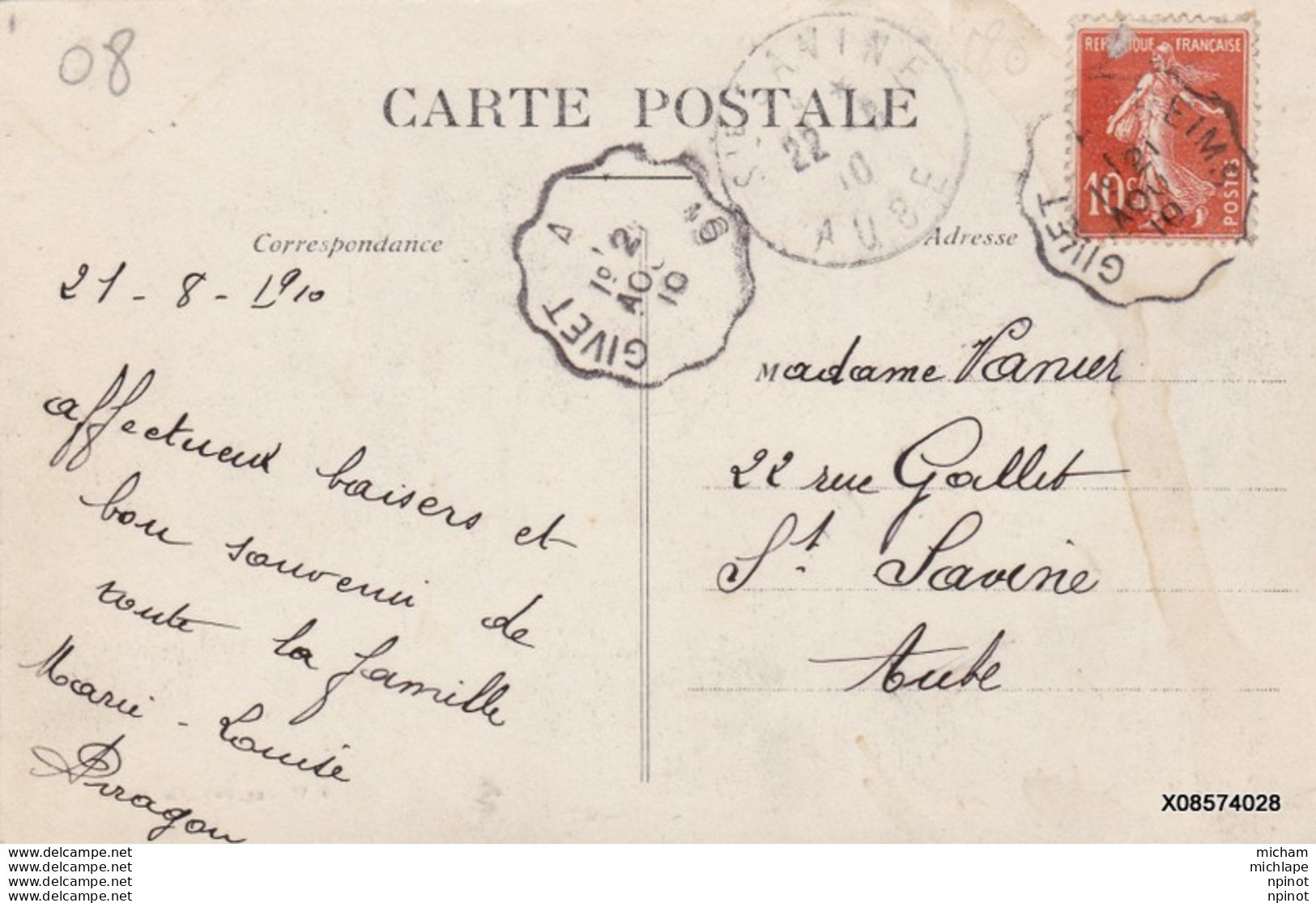 CPA  08  GIVET -  Concours  De Gymnastique  Du 14-15 Aout 1910 Tribune Officielle  Tres Bon état - Givet