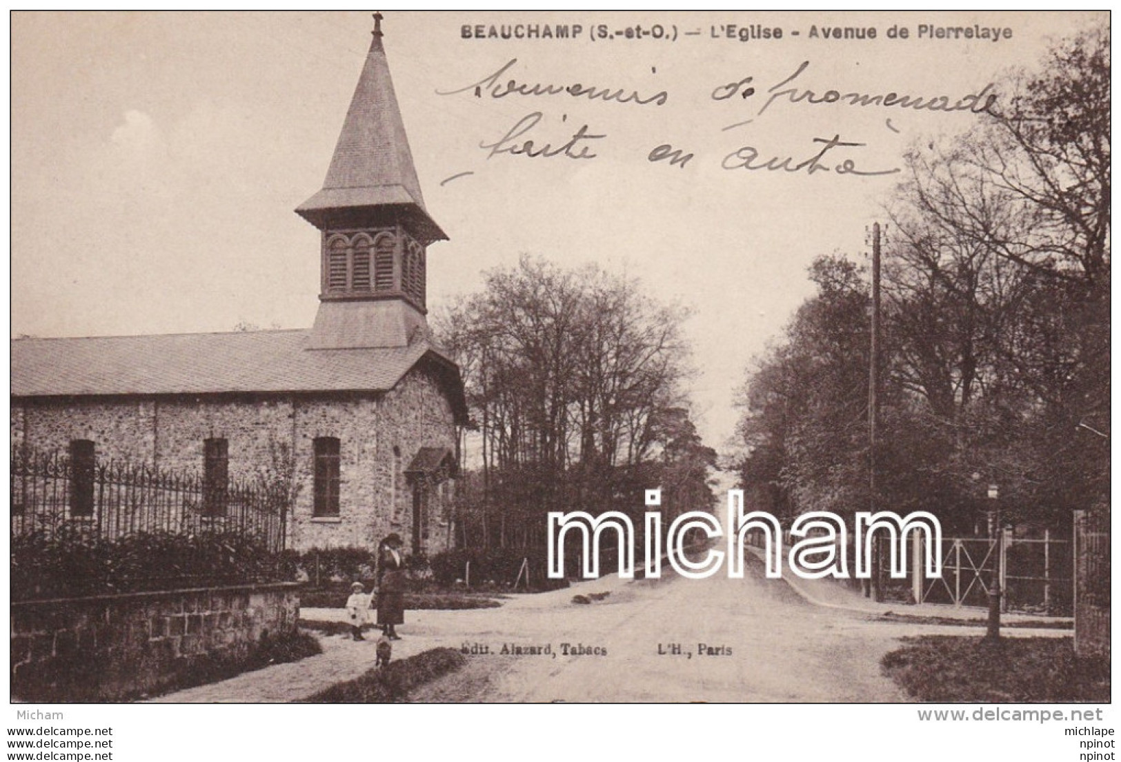 CPA 95 BEAUCHAMP EGLISE AVENUE  DE PIERRELAYE    TB ETAT - Beauchamp