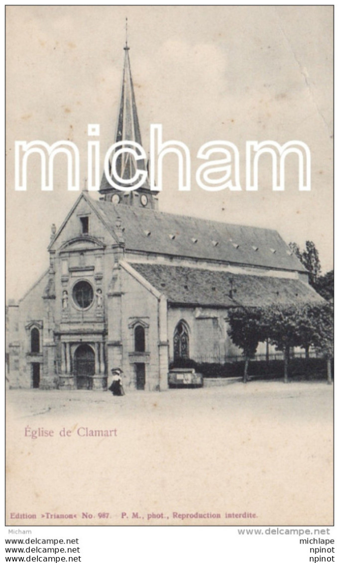 CPA 8   92 CLAMART EGLISE      TB ETAT - Clamart