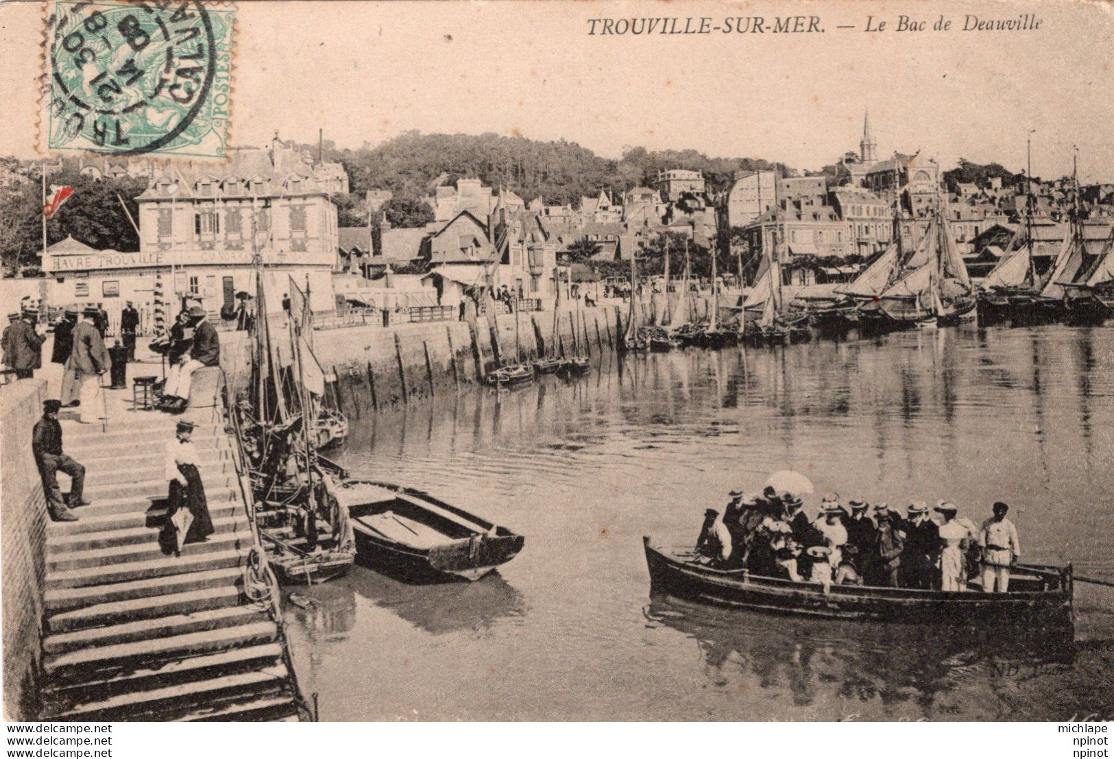 C P A   - 14 -  TROUVILLE  SUR MER -   Le Bac De Deauville - Trouville