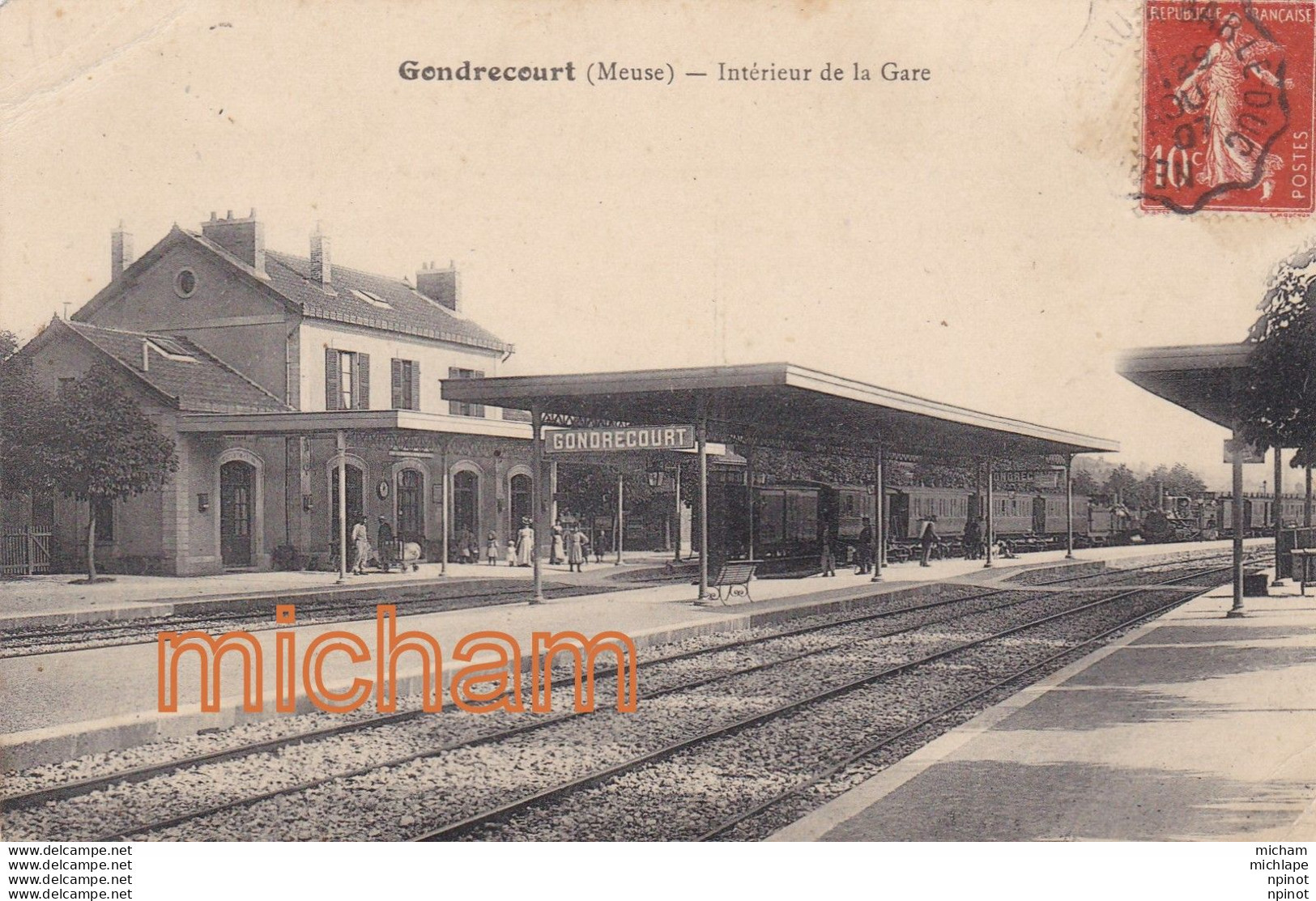 C P A   55 -   GONDRECOURT-    Interieur De La  Gare - Gondrecourt Le Chateau