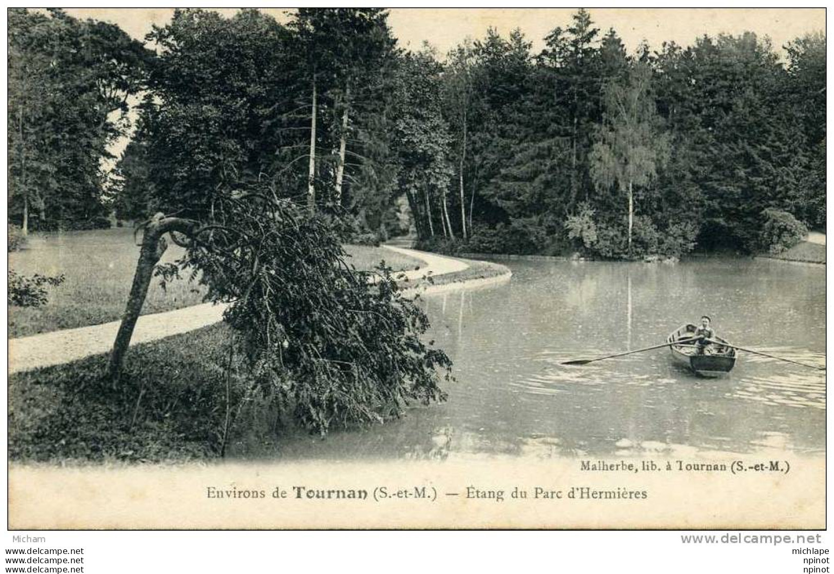 CPSM   77   PRES DE  TOURNAN ETANG DU   PARC D'HERMIERES  PARFAIT ETAT - Gretz Armainvilliers