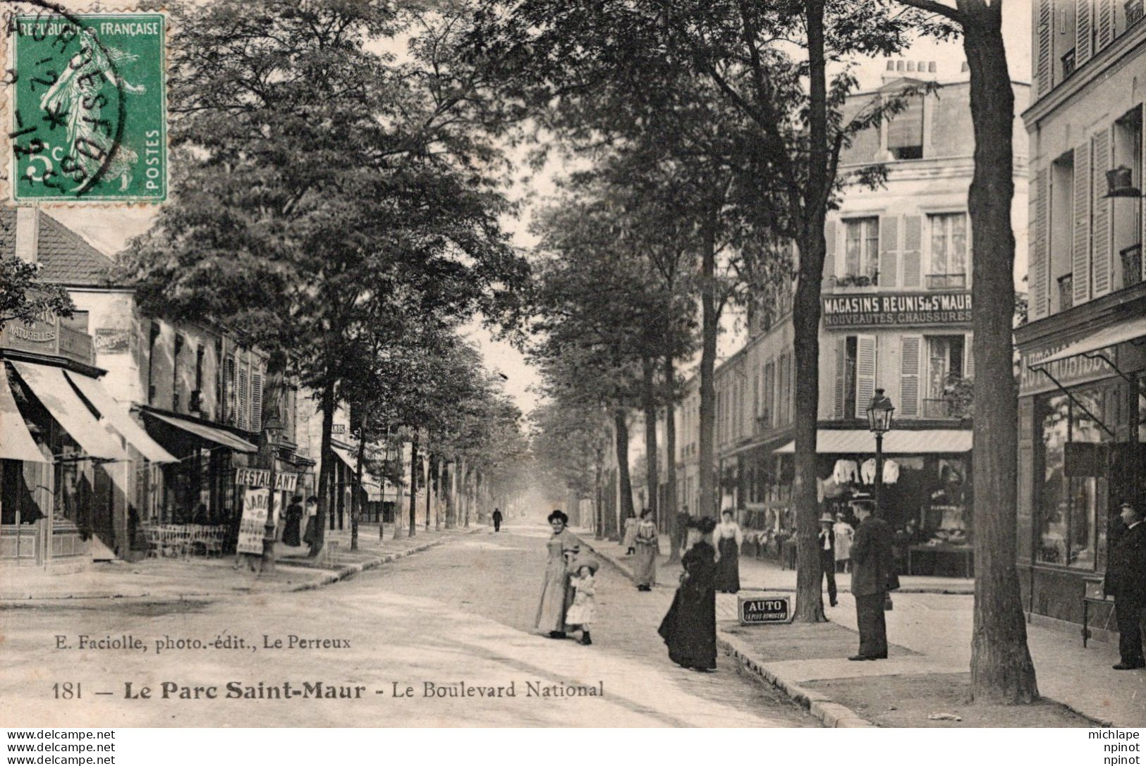 CPA - 94 -  LE PARC SAINT MAUR - Boulevard National - Autres & Non Classés