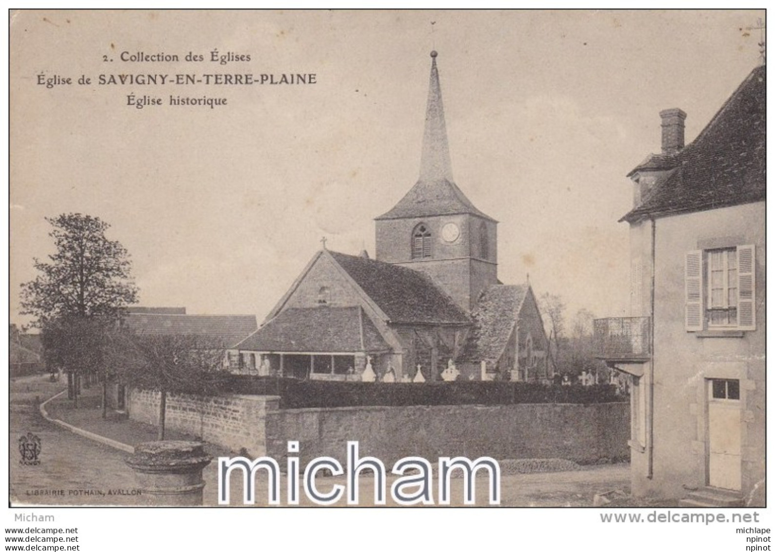 CPA 89    SAVIGNY EN TERRE  PLAINE  EGLISE TB ETAT - Other & Unclassified