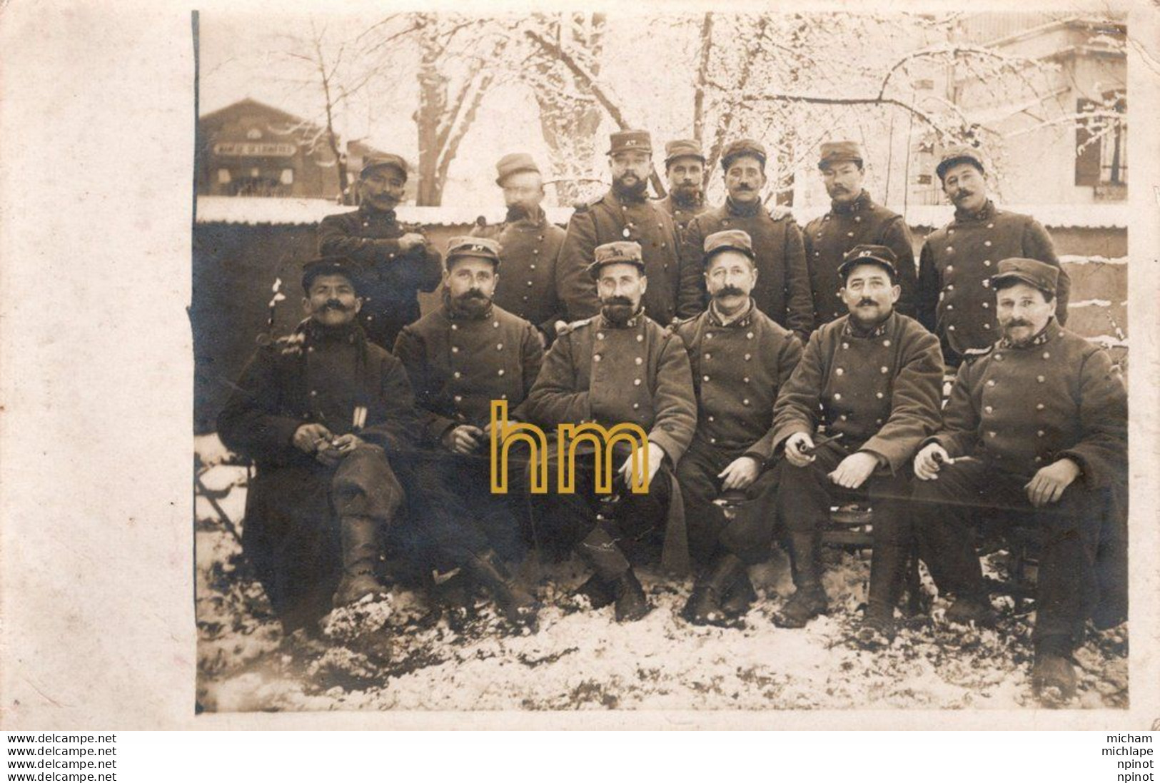 CPA Thème PHOTO 14 - 18  CARTE PHOTO - Groupe  Militaire - War 1914-18