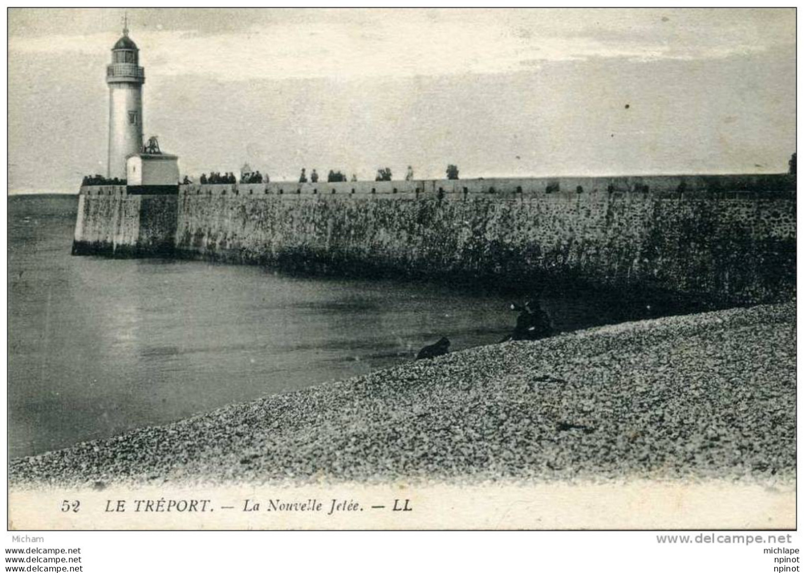 CPA 76  LE TREPORT LA NOUVELLE  JETEE PARFAIT ETAT - Le Treport