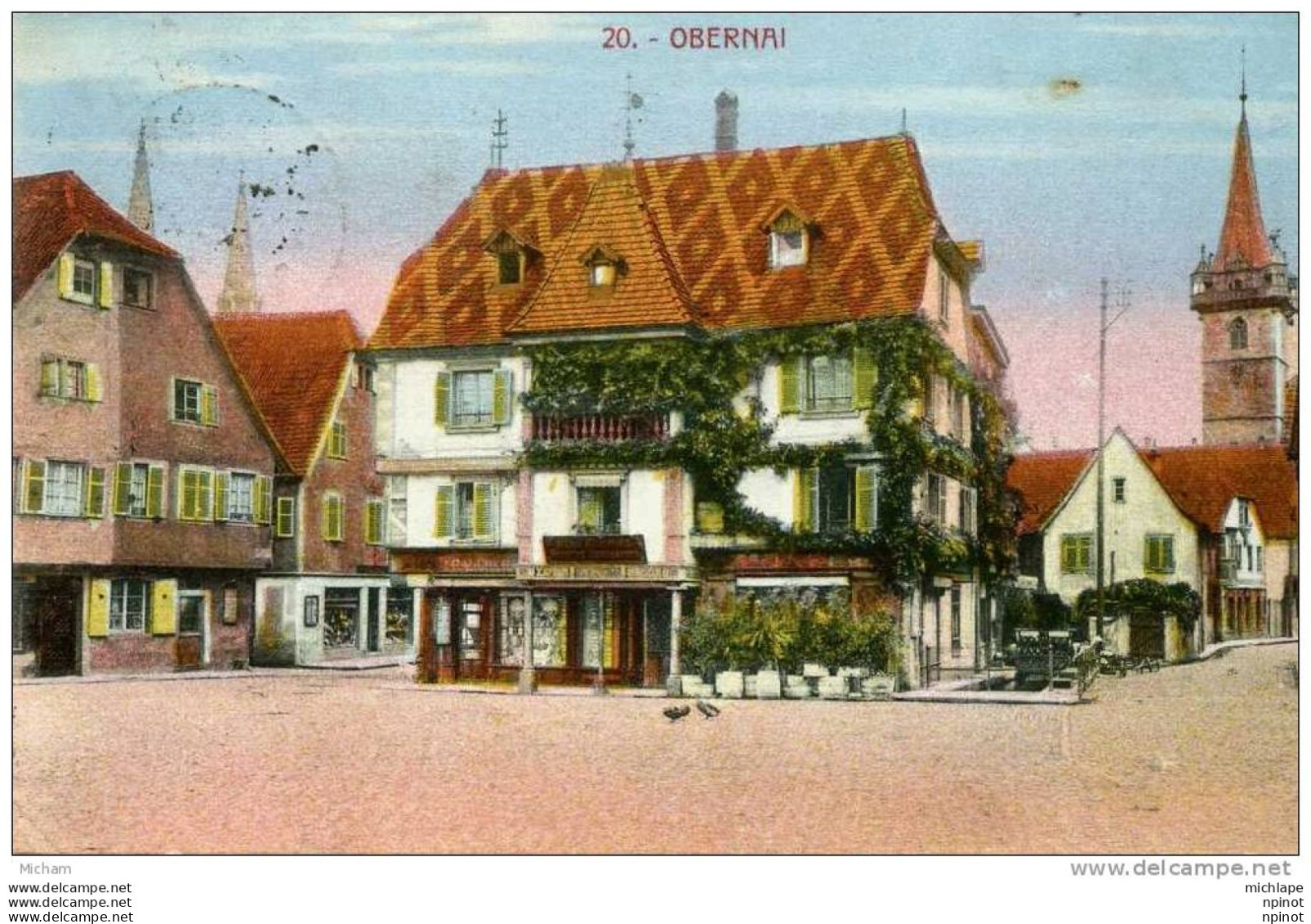 CPA  67 OBERNAI   VIELLE MAISON  COULEURS     PARFAIT ETAT - Obernai