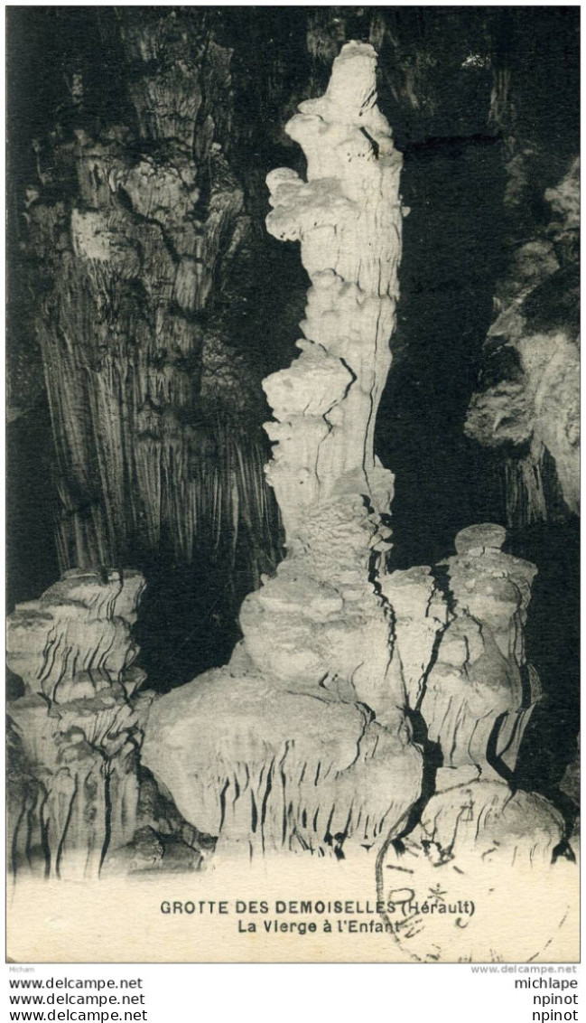 CPA 34  GROTTE DES DEMOISELLES  LA VIERGE ET L'ENFANT  PARFAIT ETAT - Other & Unclassified