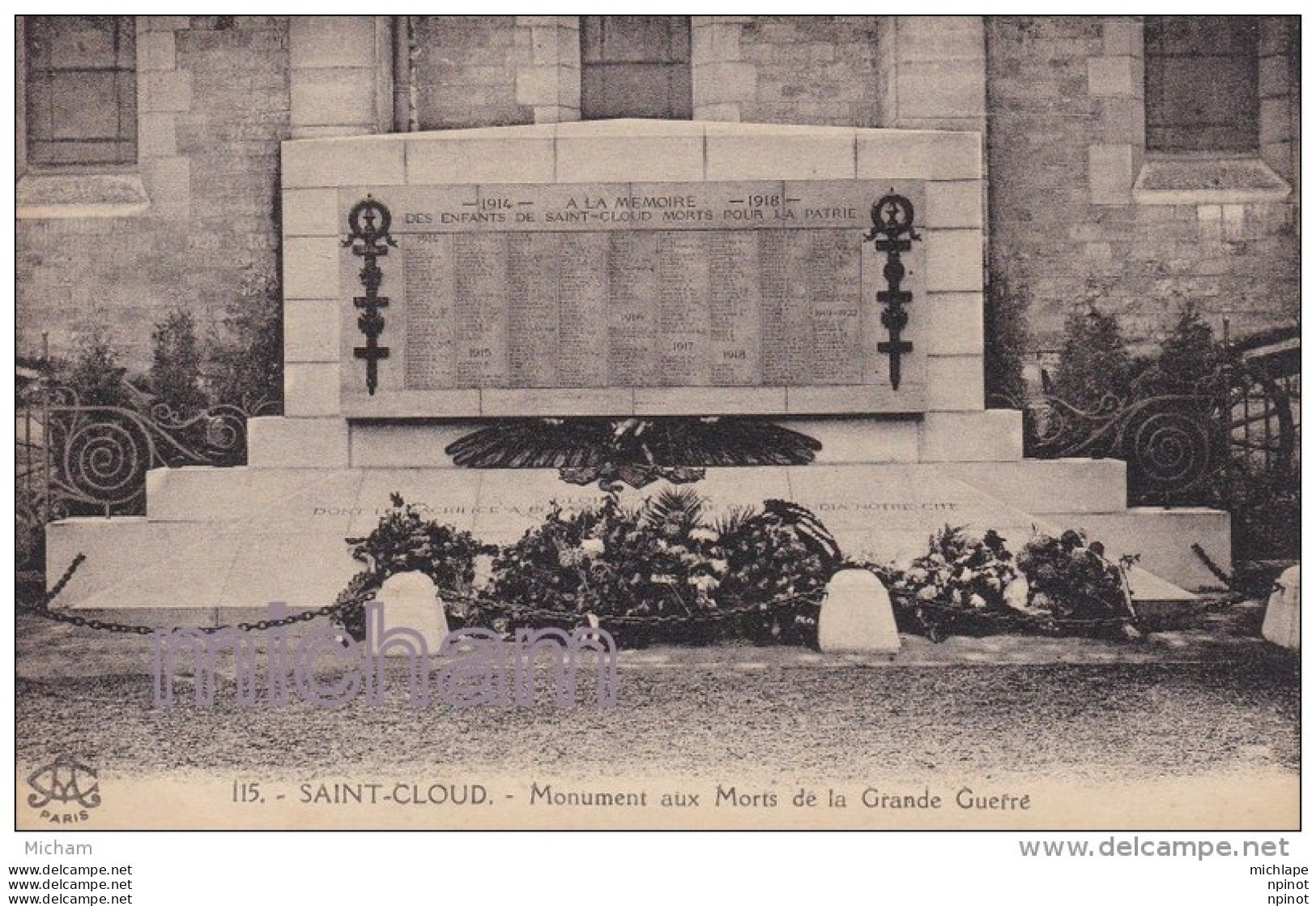 CPA   92 SAINT CLOUD  MONUMENT TB ETAT - Saint Cloud