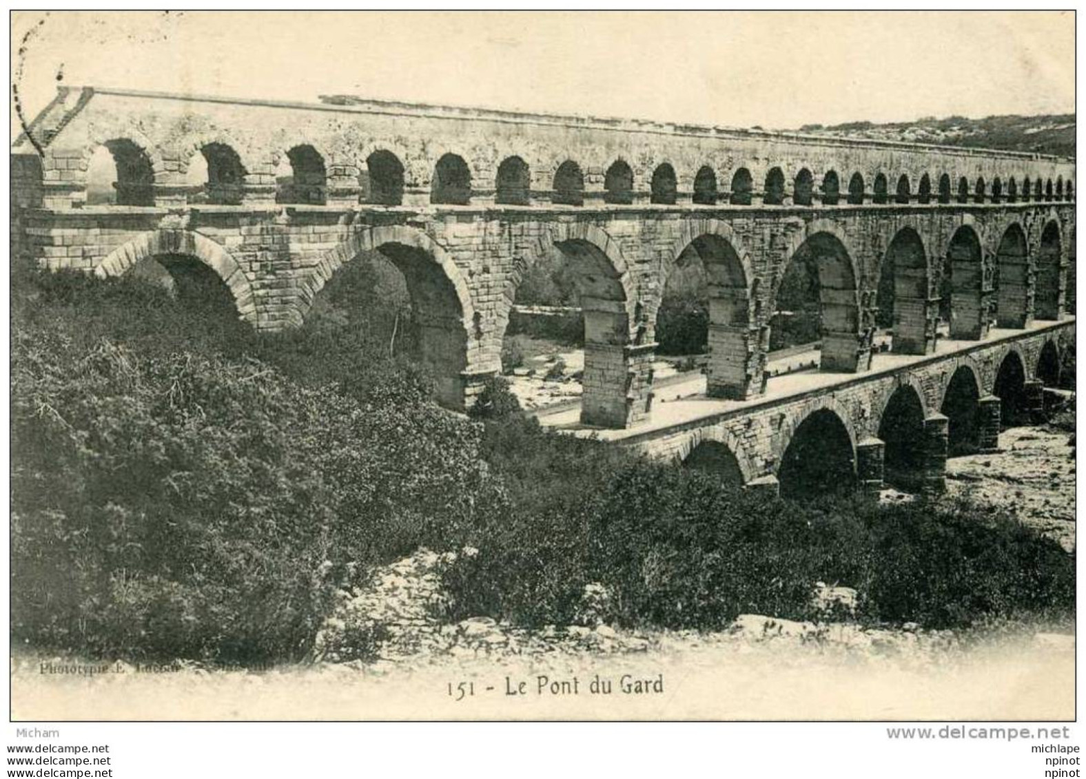 CPA  30  LE PONT DU GARD  151  PARFAIT ETAT - Other & Unclassified