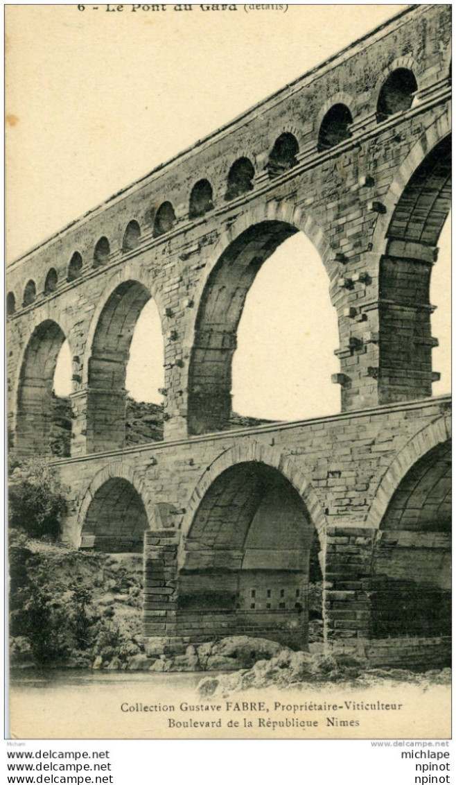 CPA  30  LE PONT DU GARD DETAILS  PARFAIT ETAT - Other & Unclassified