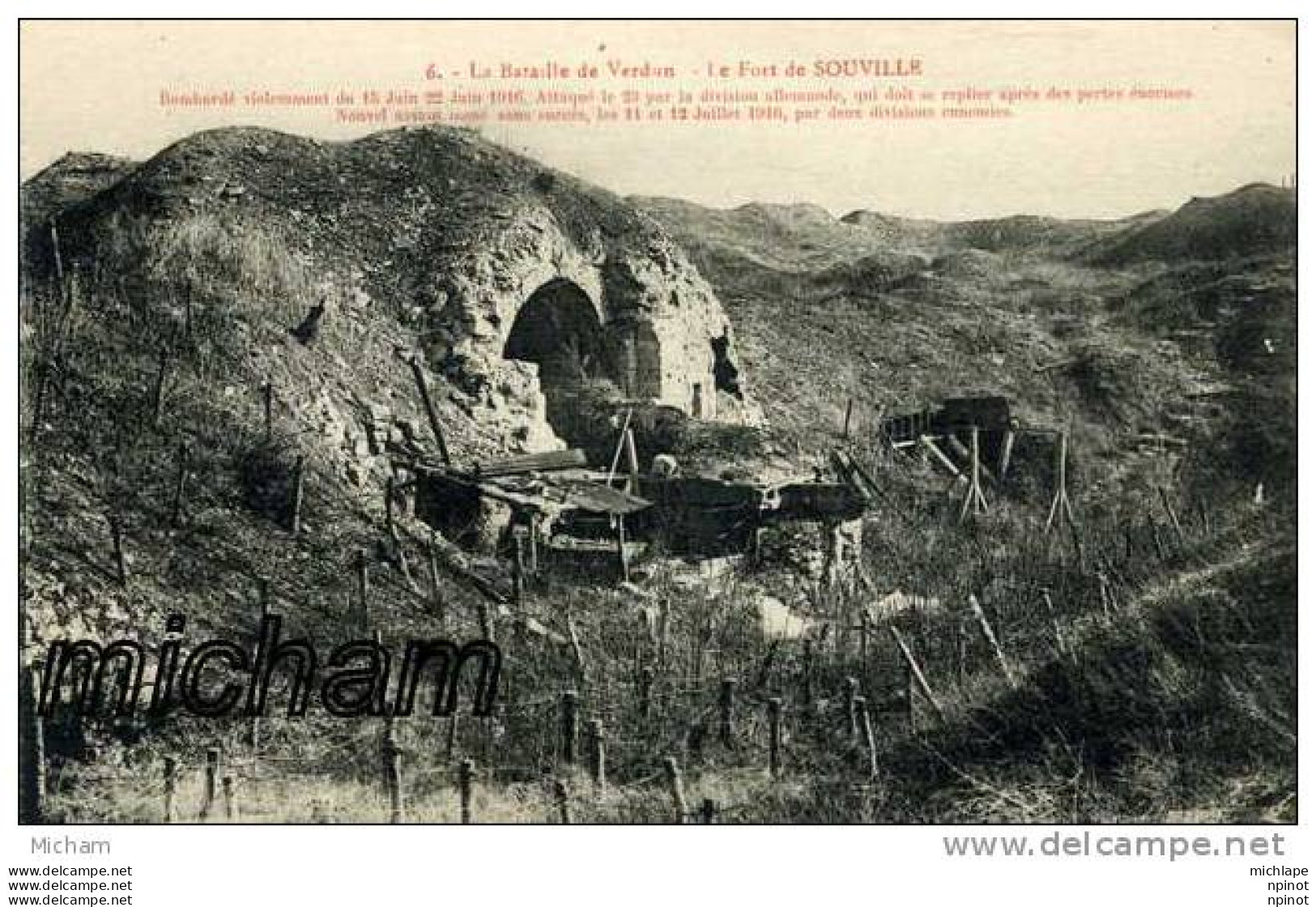 CPA  55  VERDUN  14-18  FORT SOUVILLE  PARFAIT ETAT - Verdun