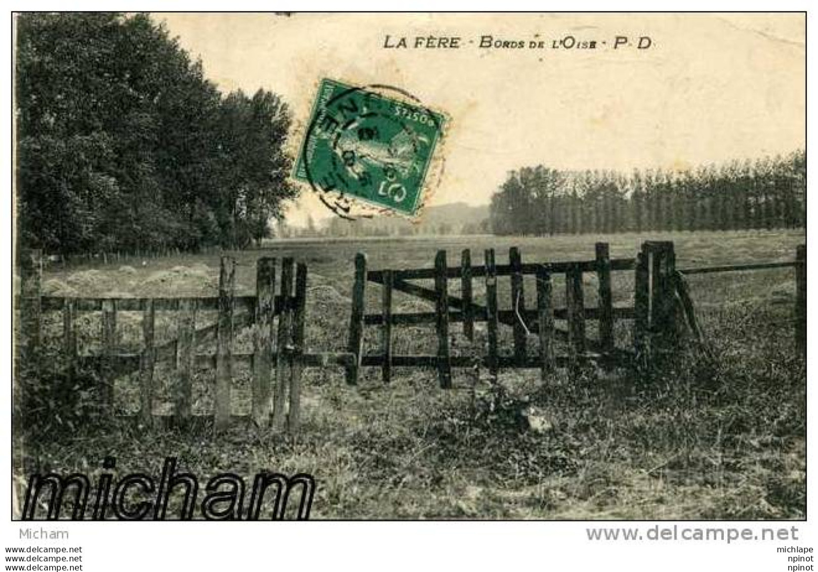 CPA  02 LA FERE  BORDS DE L'OISE     PARFAIT ETAT - Other & Unclassified