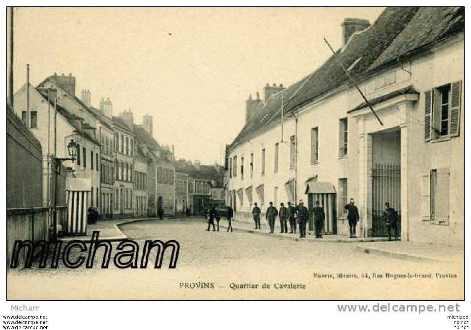 CPA 77  PROVINS   QUARTIER DE CAVALERIE   ANIMATION    PARFAIT ETAT - Provins