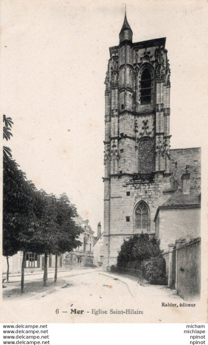 C P A   41 -  MER -  Eglise Saint Hilaire - Mer