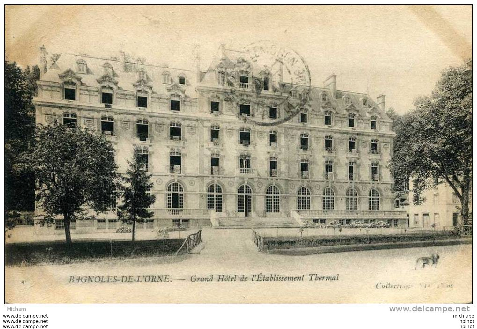 CPA  61  BAGNOLES DE L'ORME  GRAND HOTEL  DE L'ETABLISSEMENT THERMAL - Bagnoles De L'Orne