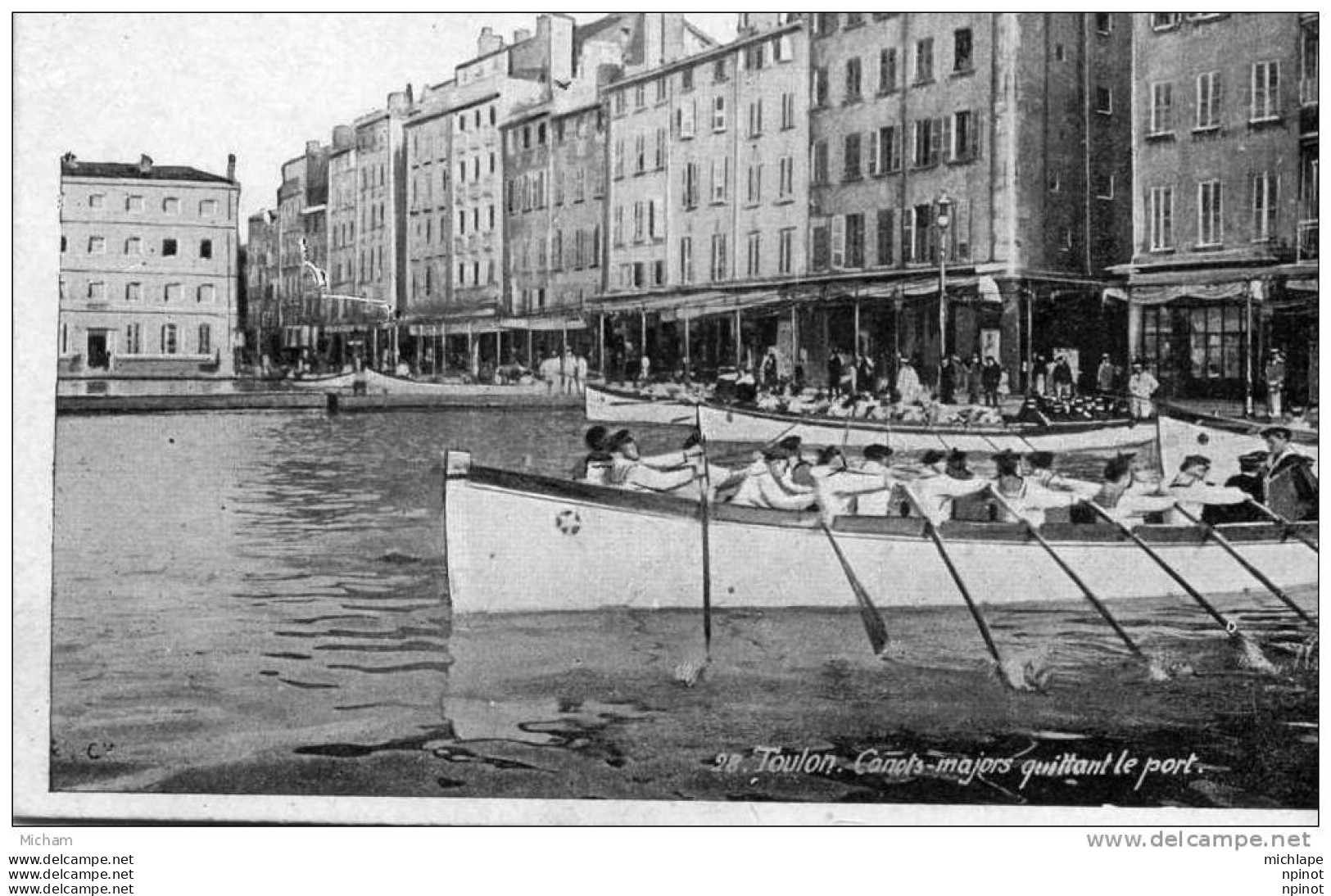 CPA  83    TOULON   CANOTS MAJORS QUITTANT LE PORT    PARFAIT ETAT - Toulon