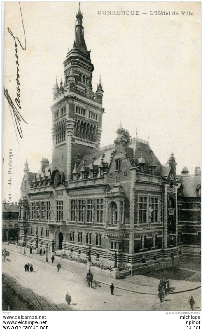 CPA 59   DUNKERQUE HOTEL DE VILLE - Dunkerque