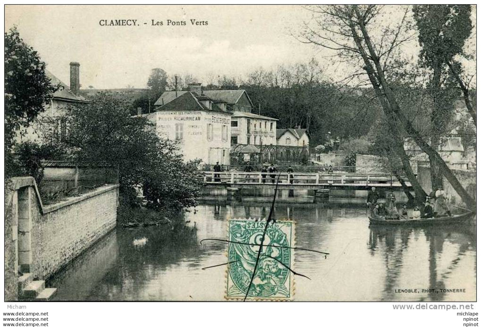 CPA  58   CLAMECY PONT VERT - Clamecy