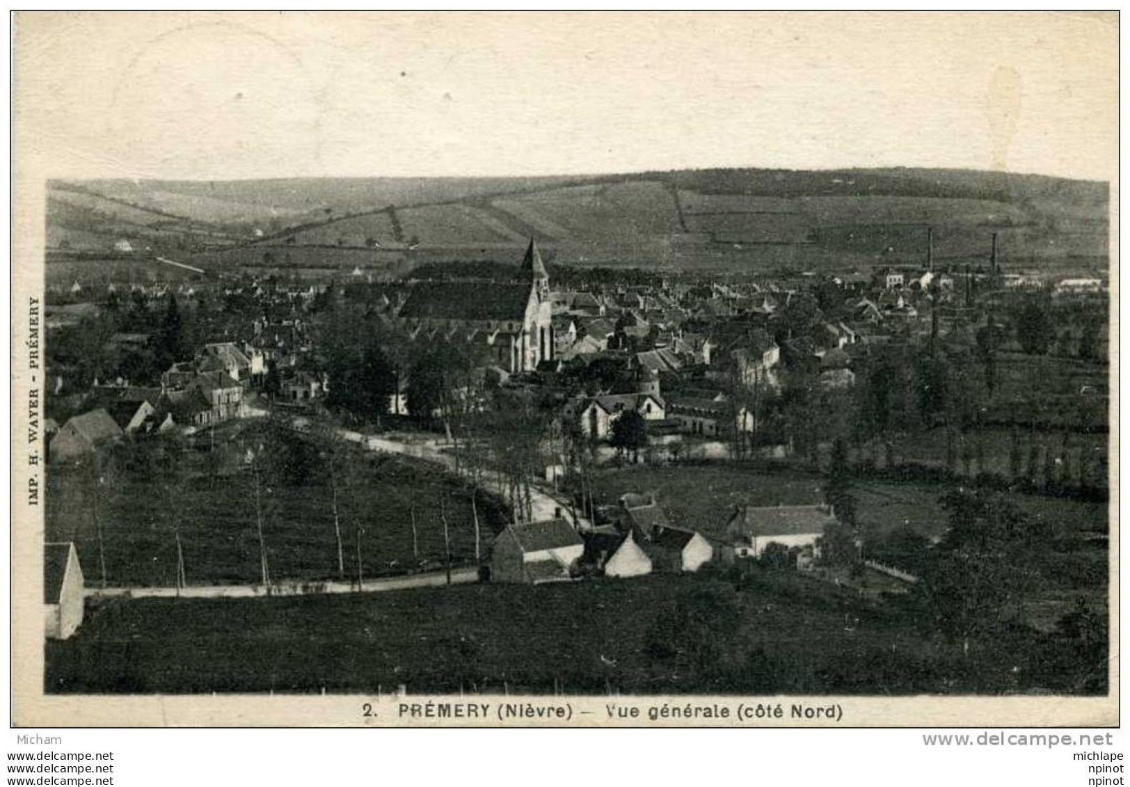 CPA  58  PREMERY VUE GENERALE  NORD  PARFAIT ETAT - Autres & Non Classés