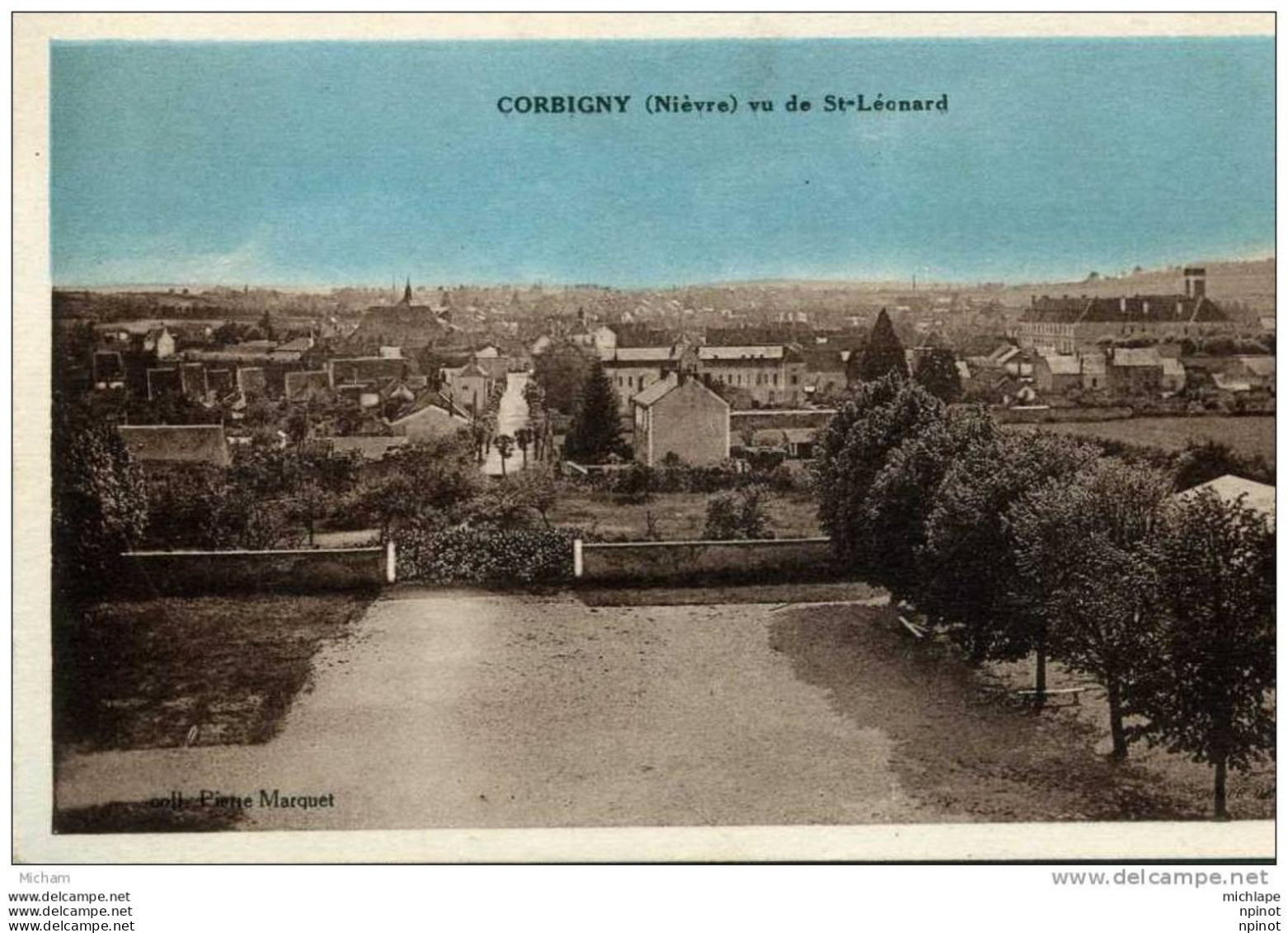 CPA  58  CORBIGNY  VU DE ST LEONARD    PARFAIT ETAT - Corbigny