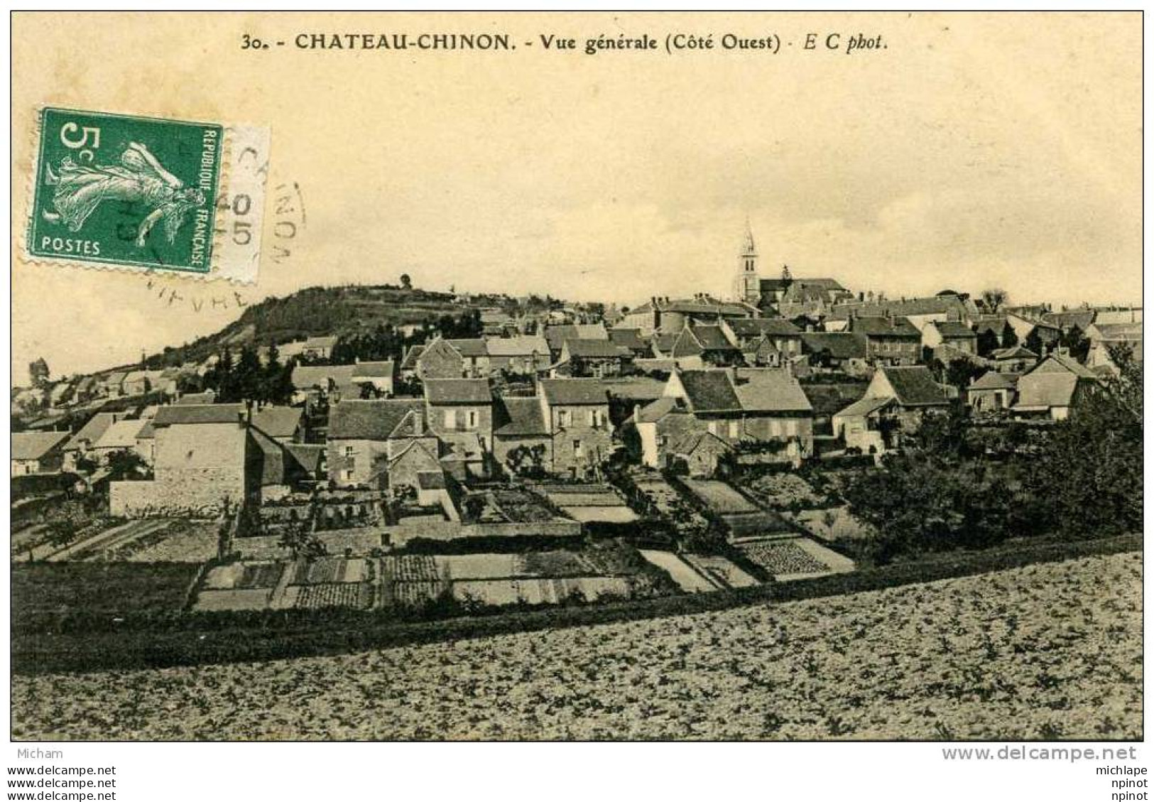 CPA  58   CHATEAU CHINON  VUE GENERALE   PARFAIT ETAT - Chateau Chinon