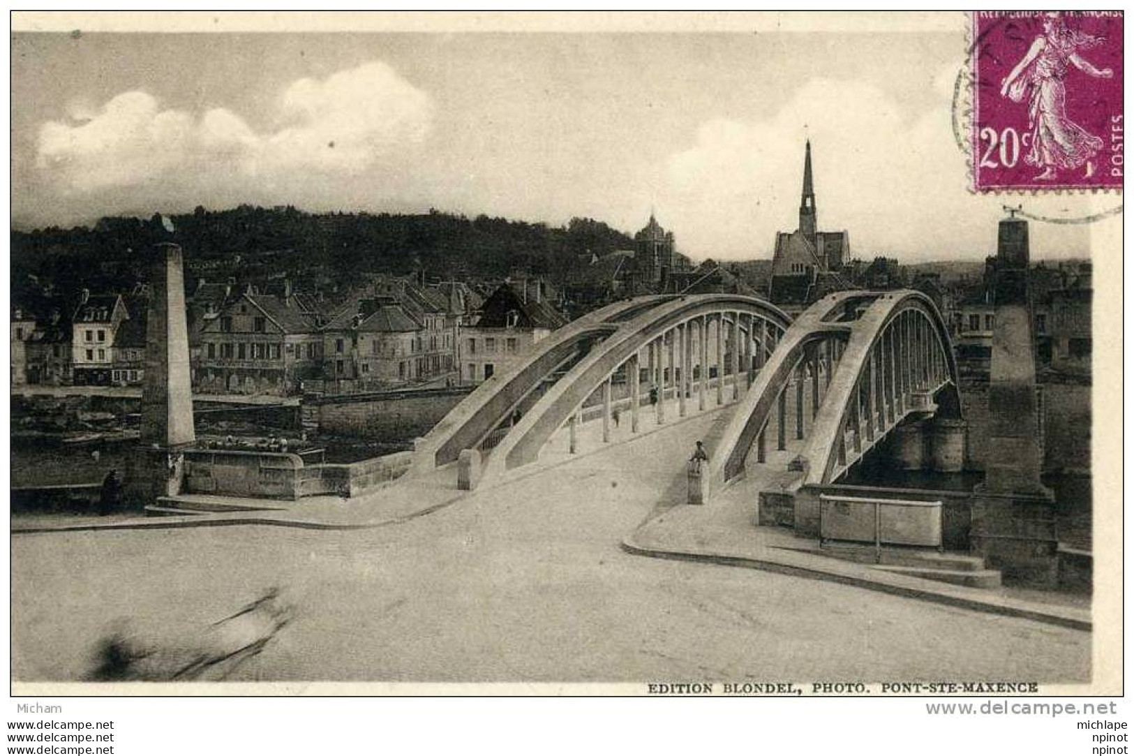 CPA 60   PONT STE  MAXENCE   LE PONT ET LE MONT CALIPET       PARFAIT ETAT - Pont Sainte Maxence