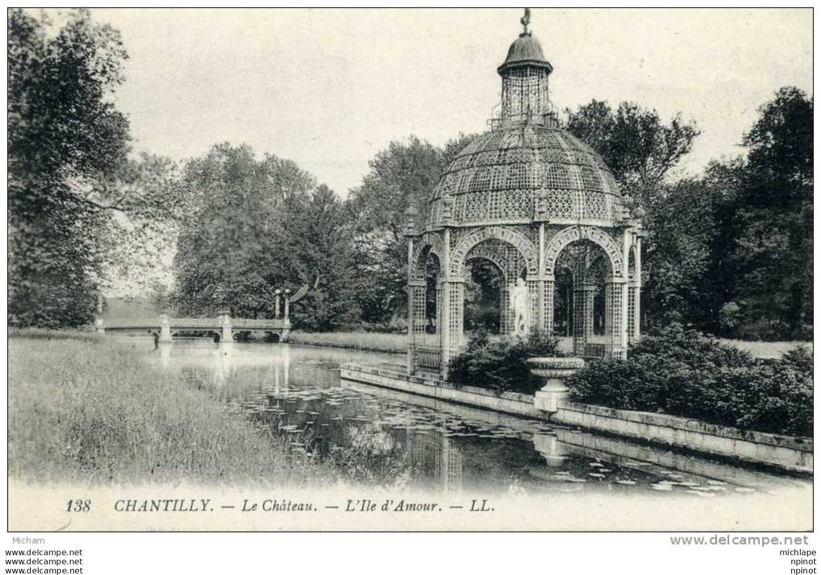 CPA 60   CHANTILLY  CHATEAU  L'ILE  D'AMOUR    PARFAIT ETAT - Chantilly