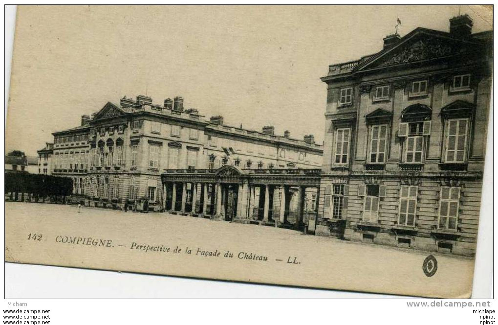 CPA 60  COMPIEGNE   FACADE DU CHATEAU      PARFAIT ETAT - Compiegne