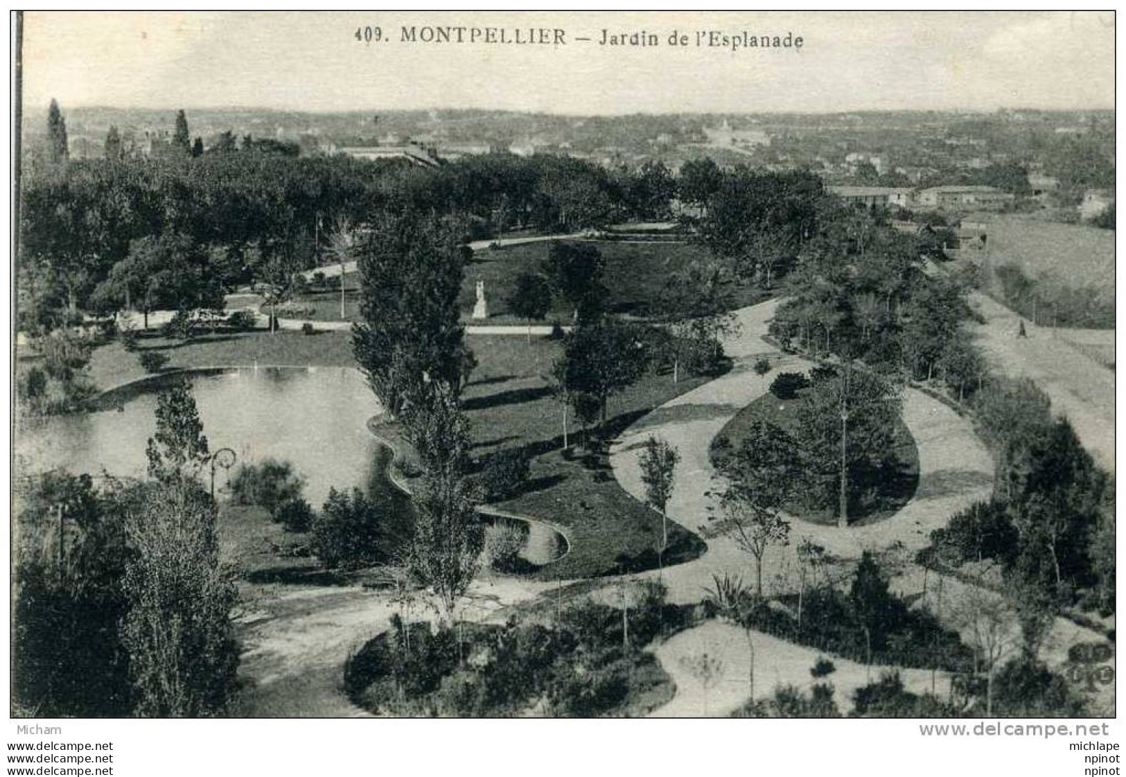 CPA 34 MONTPELLIER    JARDIN DE L'ESPLANADE   PARFAIT ETAT - Montpellier