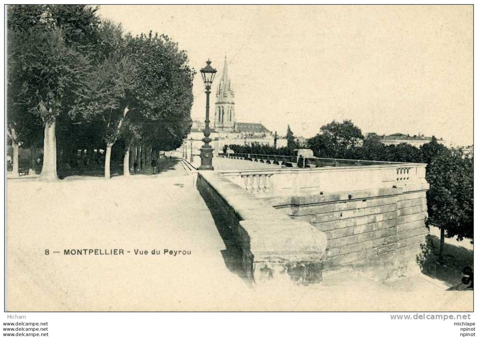 CPA 34 MONT PELLIER  VUE DU PEYROU   PARFAIT ETAT - Montpellier