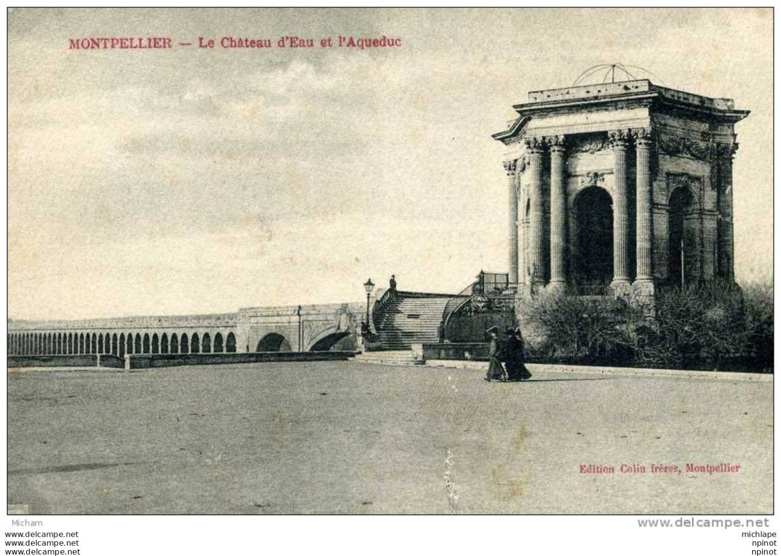 CPA 34 MONTPELLIER LE CHATEAU D'EAU   ET L'AQUEDUC   PARFAIT ERTAT - Montpellier