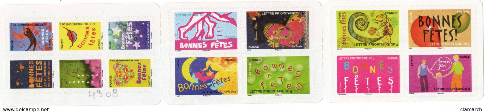 FRANCE NEUF-TàVP-Carnet Bonnes Fêtes De 2008 N° 239-cote Yvert  36.40 - Unused Stamps