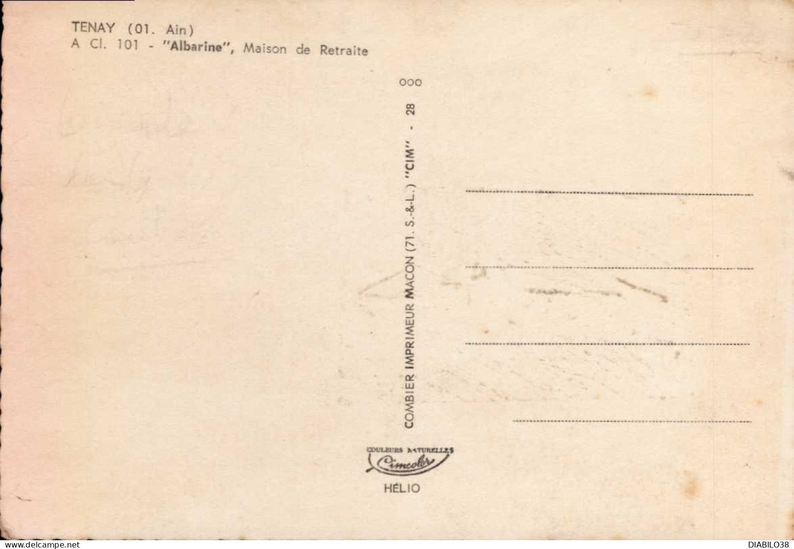 TENAY    ( AIN )    ALBARINE . MAISON DE RETRAITE - Unclassified