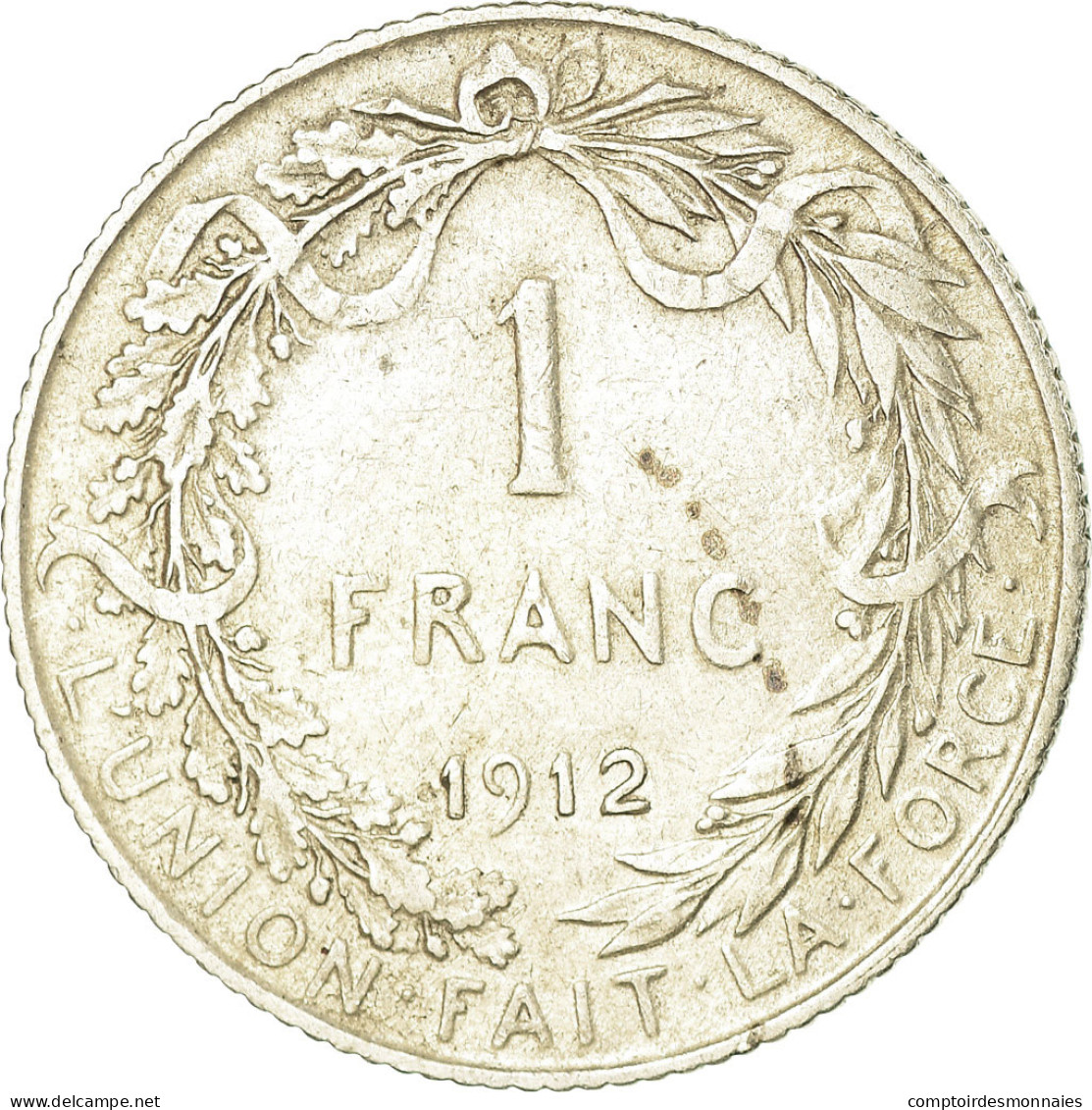 Monnaie, Belgique, Franc, 1912, TTB, Argent, KM:72 - 1 Frank