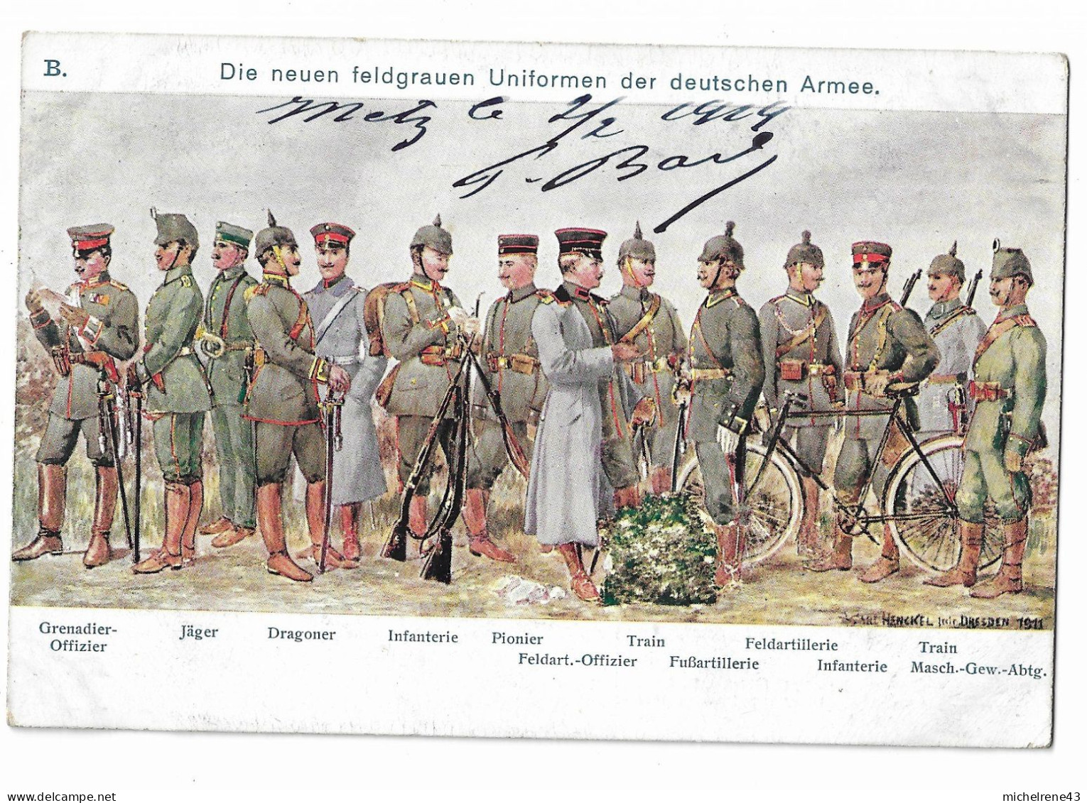 Guerre 14 18 -  ALLEMAGNE - Die Neuen Feldgrauen Uniformen Der DEUTSCHE Armee ( Uniforme De L' Armée Allemande ) - Uniformes