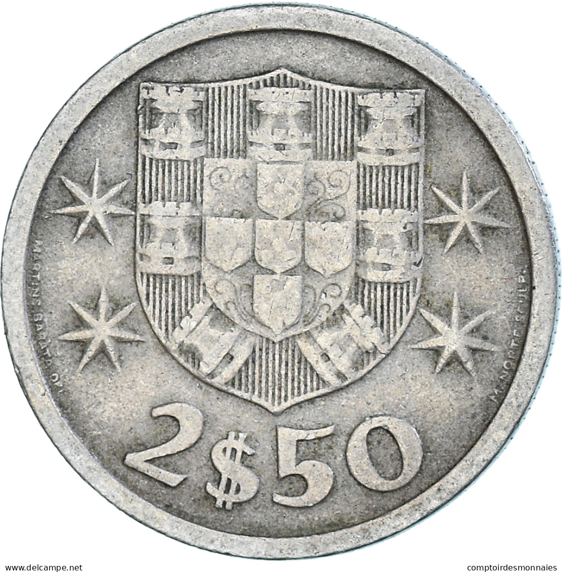 Monnaie, Portugal, 2-1/2 Escudos, 1966 - Portugal