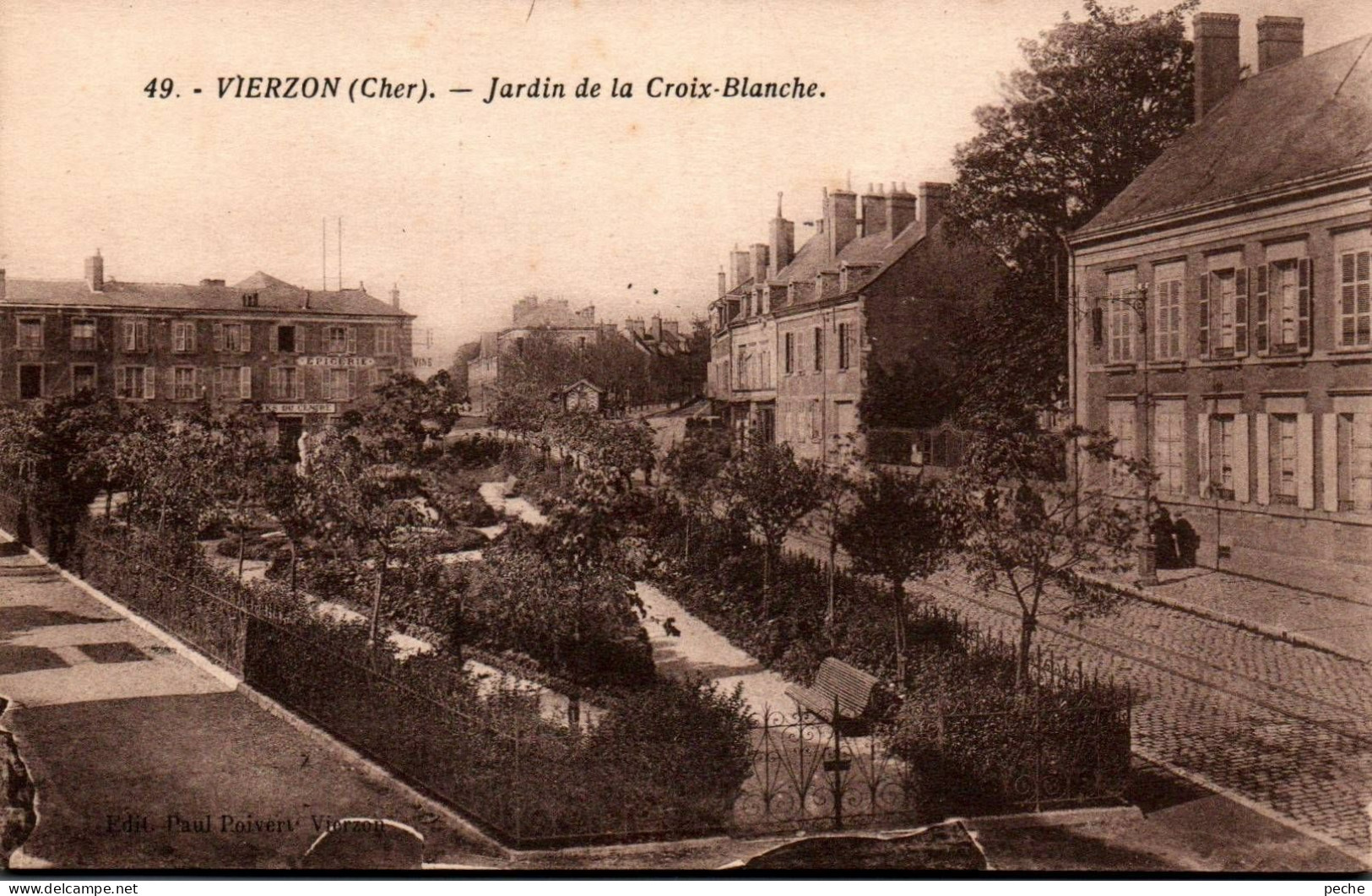 N°3100 W-cpa Vierzon -jardin De La Croix Blanche- - Vierzon